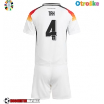 Otroške Nogometnih dresov Nemčija Jonathan Tah #4 Domači EP 2024 Kratki rokavi (+ hlače)